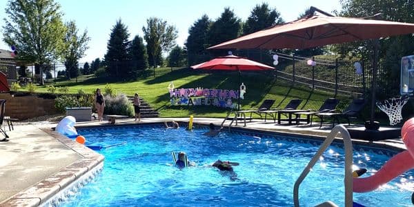 Family enjoying a Golden Pool install